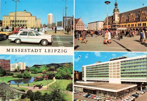 LEIPZIG MESSESTADT SACHSEN DDR Ansichtskarte Postkarte Gelaufen 1979