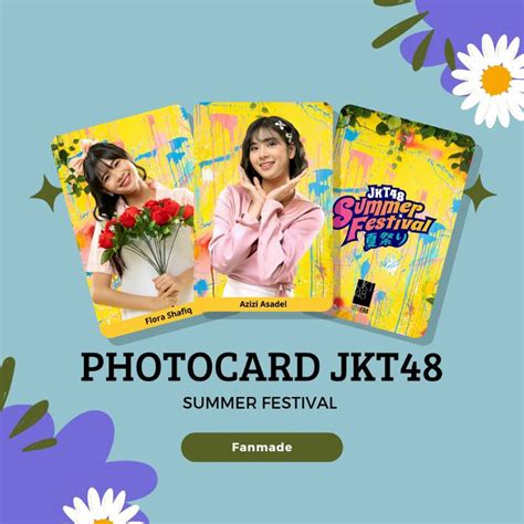 Jual Photocard Jkt48 Summer Festival 2023 Edition Fanmade Shopee