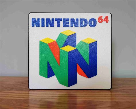 Nintendo 64 Usb Led Sign Night Light N64 Logo Gaming Accessory