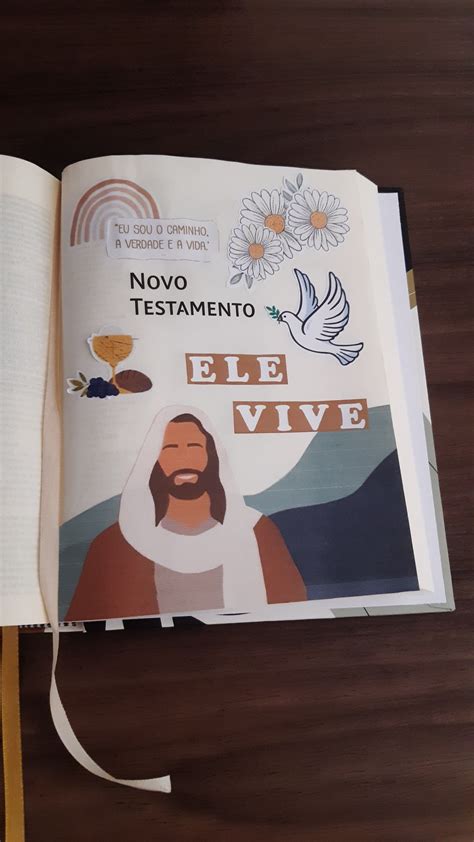 Capa Novo Testamento Leituras bíblicas Bíblia Journaling