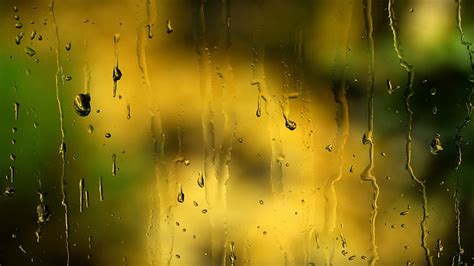 Bokeh Gotas Vidrio Lluvia Ventana Fondo De Pantalla HD