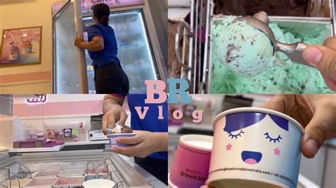 [baskin Robbins Vlog] Making Icecream Cleaning Scooping 🍦 Youtube