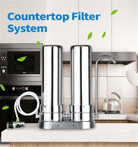 2 Stage Stainless Steel Countertop Water Filter