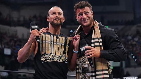 Mjf Adam Cole Win Roh Tag Team Titles At Aew All In Wrestling Attitude