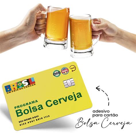 Adquira já o seu adesivo para cartão Bolsa Cerveja inspirado no