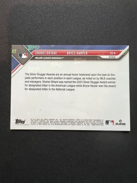 Topps Now Argent Slugger Shohei Ohtani Bryce Harper Ss Violet