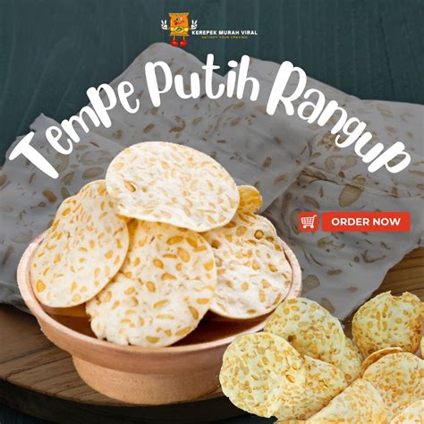 Kerepek Tempe Putih Rangup Garlic G Kg Lazada