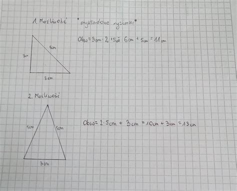 Oblicz Obw D Tr Jk Ta R Wnoramiennego O Bokach Cm I Cm Rozpatrz Dwa
