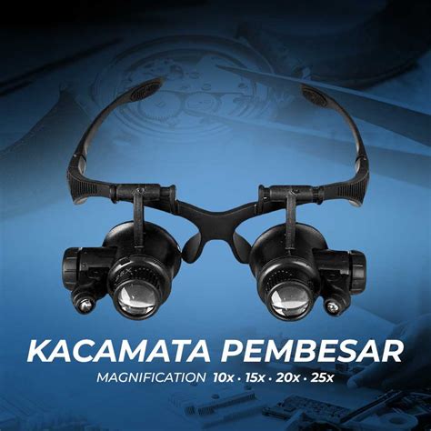 Jual Zeast Kacamata Pembesar X Magnifier Dengan Led Gj