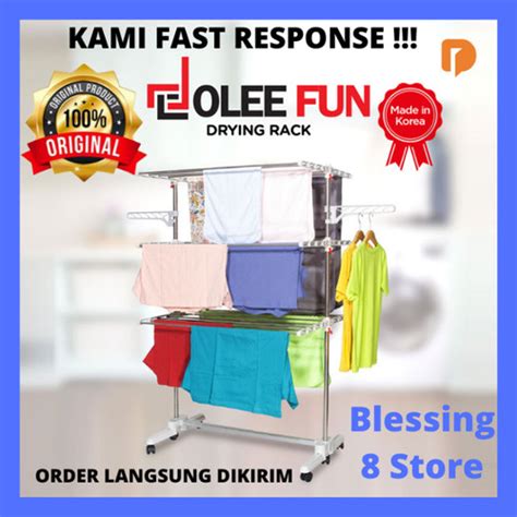 Jual Dolee Fun Drying Rack Penjemur Pakaian Jemuran Baju Praktis