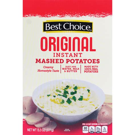 Best Choice Idaho Instant Mashed Potatoes Potatoes And Stuffing Reasors