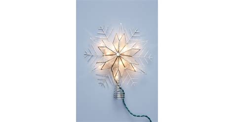 Illuminated Capiz Snowflake Tree Topper Anthropologie Christmas