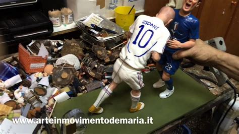 Creazione Scena Testata Di Zidane A Materazzi Statue In Movimento Youtube