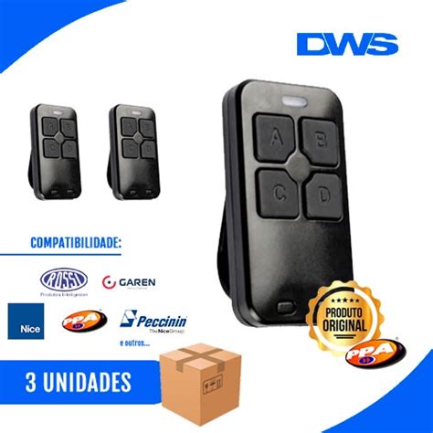 CONTROLE TX CX 7420 DUAL GATE 433MHZ CITROX 3 UNIDADES Shopee Brasil