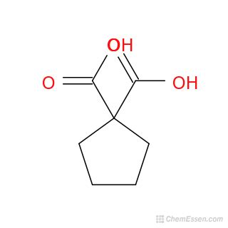 Cyclopentane 1 1 Dicarboxylic Acid Structure C7H10O4 Over 100