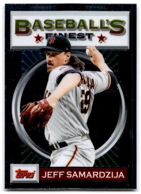 2020 Topps Finest Flashbacks 166 Jeff Samardzija San Francisco Giants