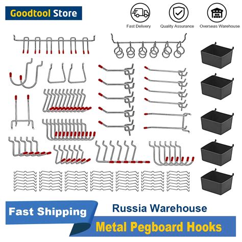 Pcs Ganchos De Metal Pegboard Organizador Pendurado Kit Sortimento