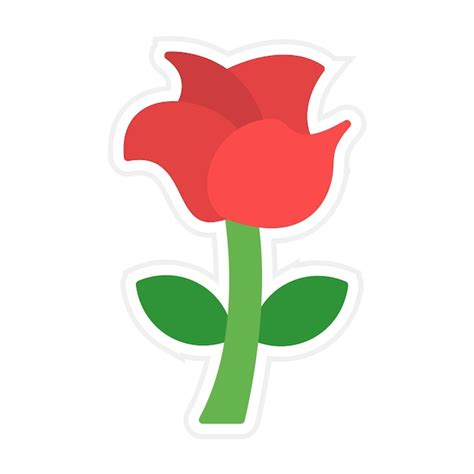 El Icono Del Vector De La Rosa Se Puede Usar Para El Conjunto De Iconos