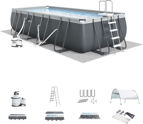 Intex Ultra XTR Frame 24 X 12 X 52 Above Ground Swimming Pool Set