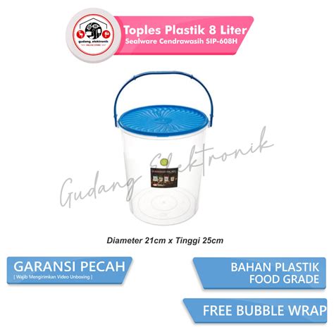 Jual Toples Sealware Cendrawasih Liter Toples Bulat Sip H Shopee