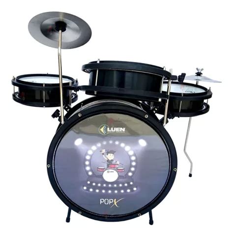 Bateria Infantil Pop X Luen Completa E Garantia Frete Gr Tis