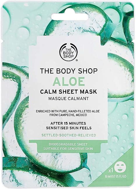 The Body Shop Aloe Calm Hydration Sheet Mask Soothe And Hydrate Dry Sensitive Skin In Just 15