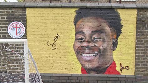 Afcstuff On Twitter A Bukayo Saka Mural Unveiled At His Old Primary