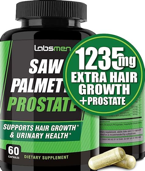 Saw Palmetto Suplemento Saludable Para Próstata Para Hombres 1235 Mg Apoyo De