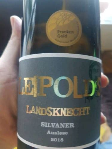 Leipold S Landsknecht Silvaner Auslese Vivino Australia