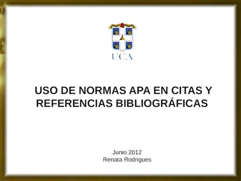 Pptx Uso De Normas Apa Para Citas Y Referencias Dokumentips