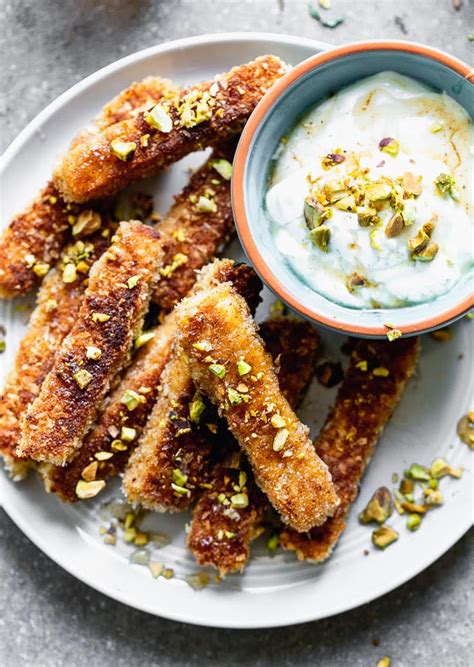 Halloumi Fries Recipe With Honey Greek Yogurt Cooking For Keeps