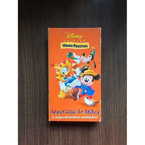 Capa Original de Papelão da Fita Cassete VHS da Disney Coleção Vídeo