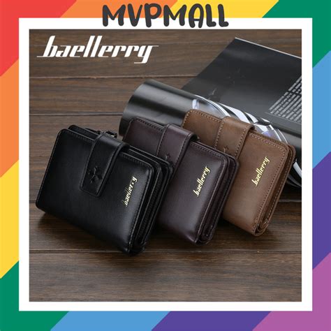 Jual BAELLERRY D9155 Dompet Pria Wanita Bahan Kulit PU Leather Premium