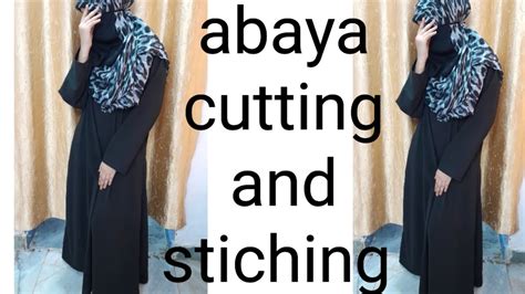 Abaya Cutting And Stitching Easy Cutting And Stiching Of Abaya Youtube