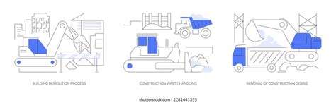 Building Deconstruction Abstract Concept Vector Illustration Stock Vector (Royalty Free ...