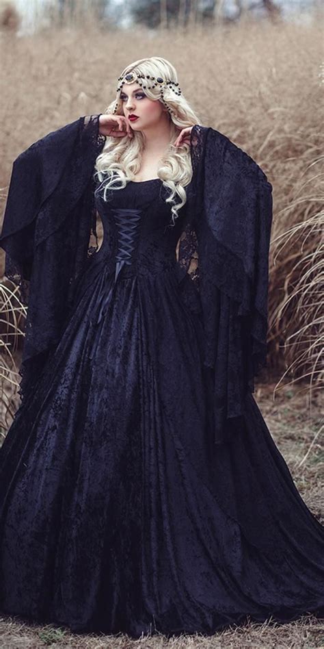 Gothic Wedding Dresses 30 Dark Romance Styles Lace Dress With