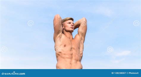 Torso Attractive Body Strong Muscles Emphasize Masculinity Sexuality