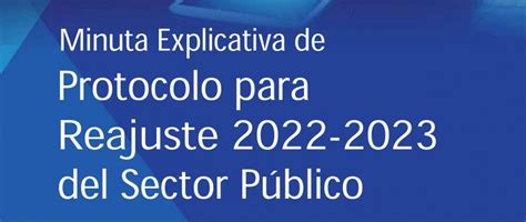 Minuta Explicativa De Protocolo Para Reajuste 2022 2023 Del Sector