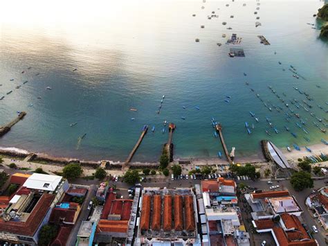 Aerial view of Pangandaran Beach, Indonesia. · Free Stock Photo