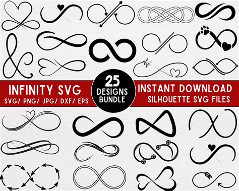 Infinity Svg Bundle Infinity Symbol Svg Love Svg Infinity Heart Svg Infinity Sign Svg