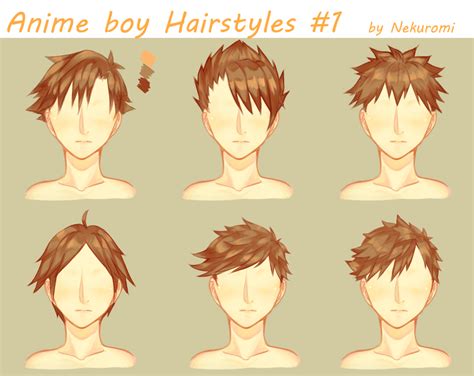 Anime Boy Hairstyles #1 by Nekuromii on DeviantArt