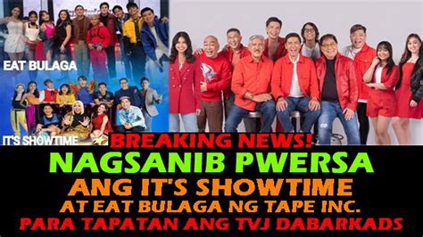 Eat Bulaga Nagsanib Pwersa Ang Its Showtime At Eat Bulaga Ng Tape Para Tapatan Ang Tvj