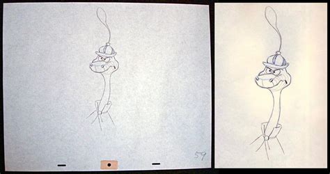 1973 Disney Animation Drawing Sir Hiss Robin Hood Snake A Photo On