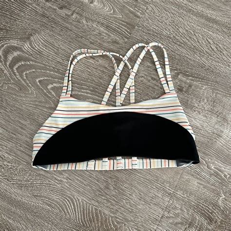 Jolyn Clothing Swim Jolyn Swim Mason Bikini Top Stripe Strappy Back