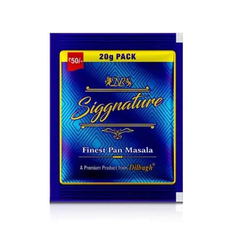 Signature Pan Masala Le Plus Fin 100 Naturel 18 G Chacun 20