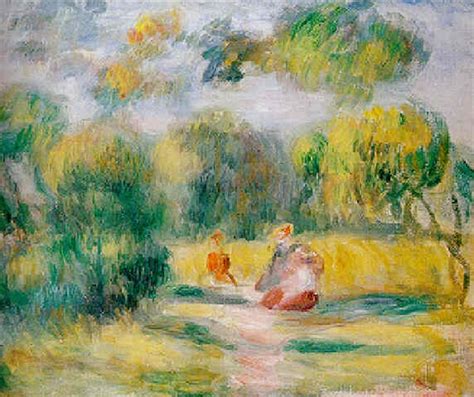 Personnages Dans Un Paysage By Pierre Auguste Renoir On Artnet