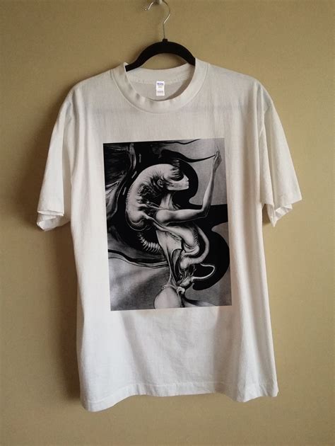 Hr Giger Shirt Alpha Giger Art Print Art Shirt Artist Etsy