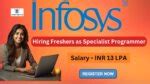 Infosys Off Campus Drive For Batch Hiring For Specialist