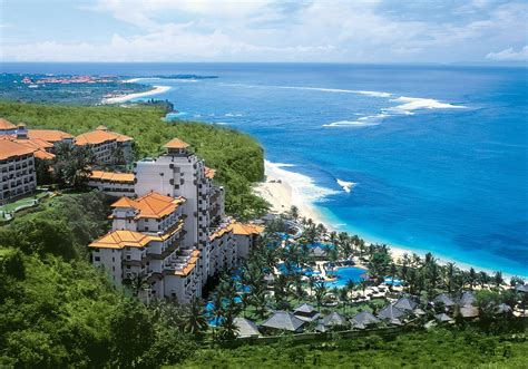 Bali, Indonesia, Resort and beach view from top