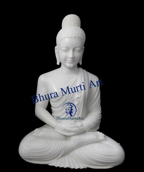 Handmade Pure White Marble Buddha Statue At Rs 21000 In Jaipur Id